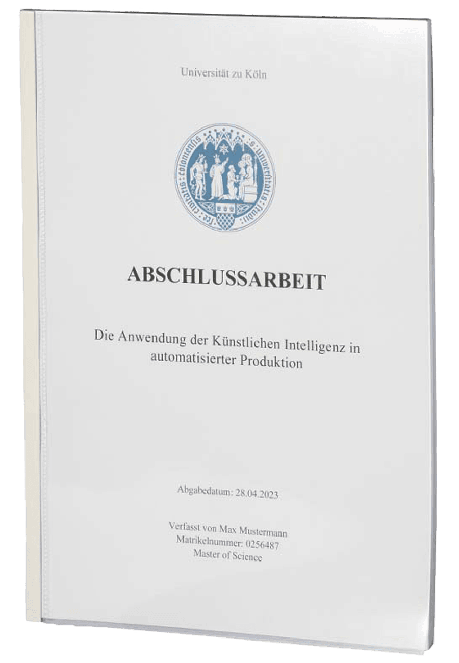 Thermobindung für deine abschlussarbeit